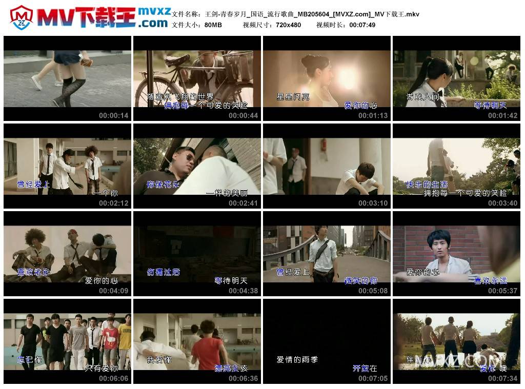 王剑-青春岁月_国语_流行歌曲_MB205604